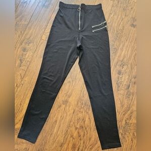Shein leggings with zipper accent